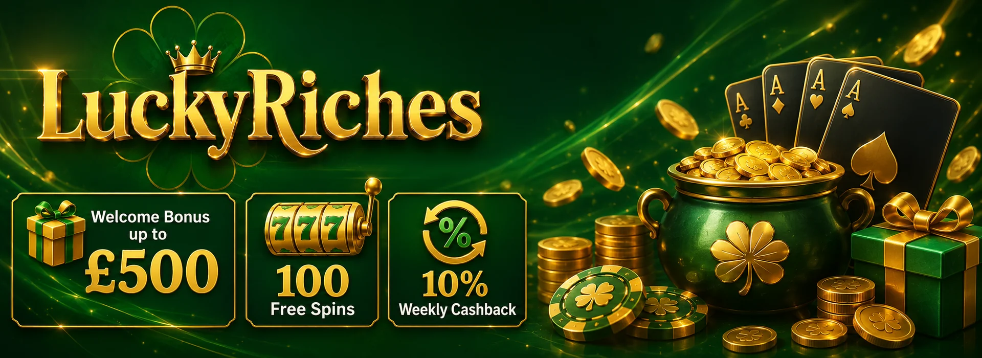 £500 + 100 free spins